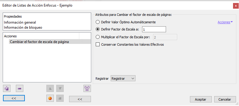 Cambiar factor escala de página.