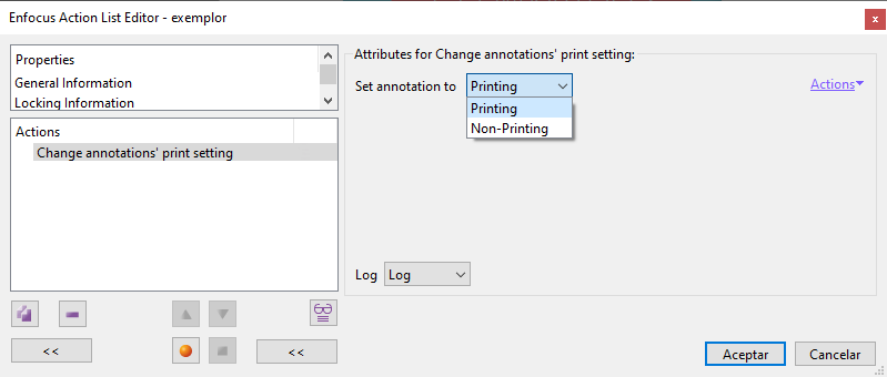 Change annotations print setting.