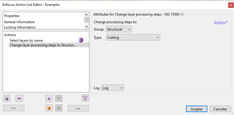 Change layer processing steps ISO 19593-1.
