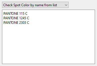 Check spot color by name with Enfocus PitStop.