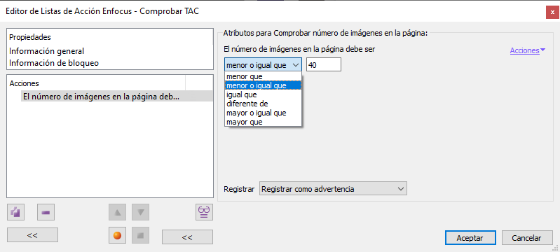 Comprobar la cantidad de imágenes en una página con PitStop.