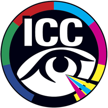 The logo of the ICC.