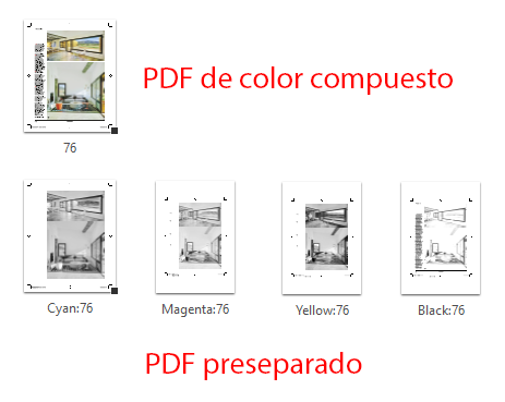 Comprobar que un PDF está preseparado con PitStop.