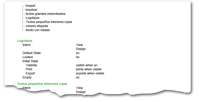 Recopilar información sobre las capas dentro de un PDF.