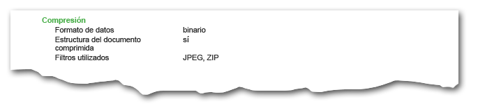 Reunir información sobre los filtros y la compresión en un PDF.