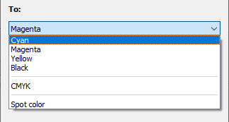 Remap colors in Enfocus PitStop.