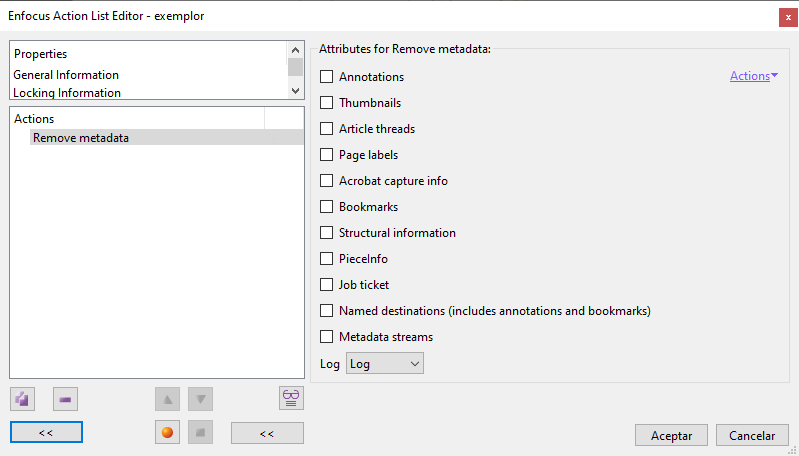 Remove metadata inside a PDF.