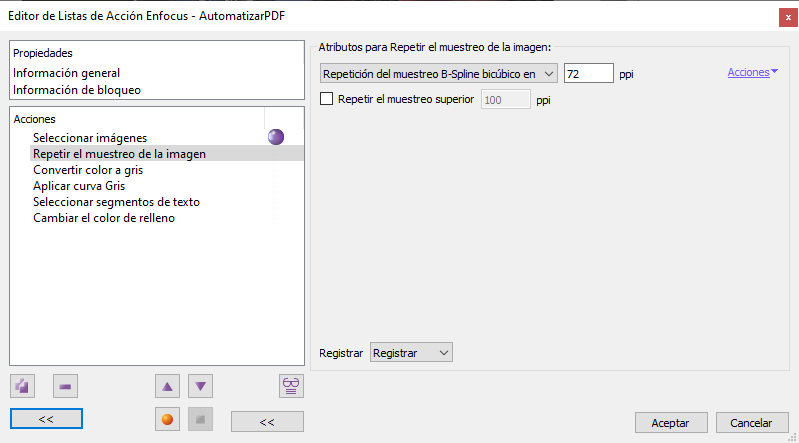 Remuestrear imágenes en un PDF con Enfocus PitStop.