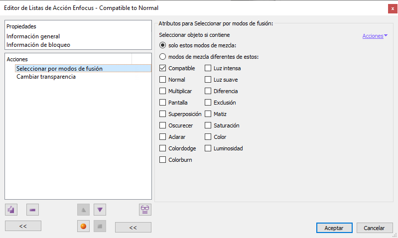 Seleccionar modos de fusión en un PDF con Enfocus PitStop.