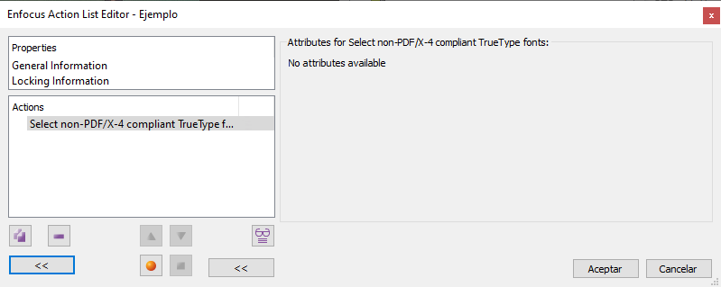 Seleccionar fuentes no compatibles con PDF/X-4 con piTStop.