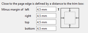 Check if object is close to the page edge