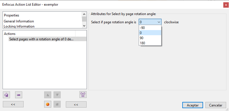 Select by page rotation angle.