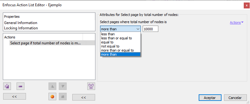 Select page by total number of nodes.