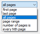 Selecting pages inside a PDF with an action list in Enfocus PitStop.