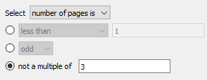 Selecting pages inside a PDF with an action list in Enfocus PitStop.