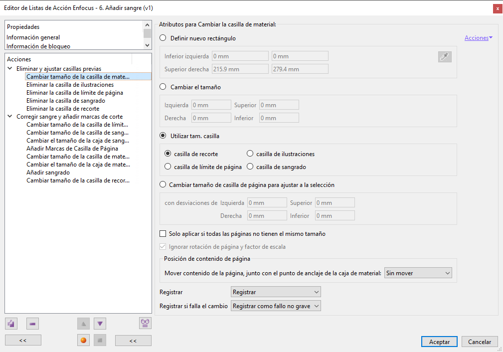 Añadir sangre a un PDF.