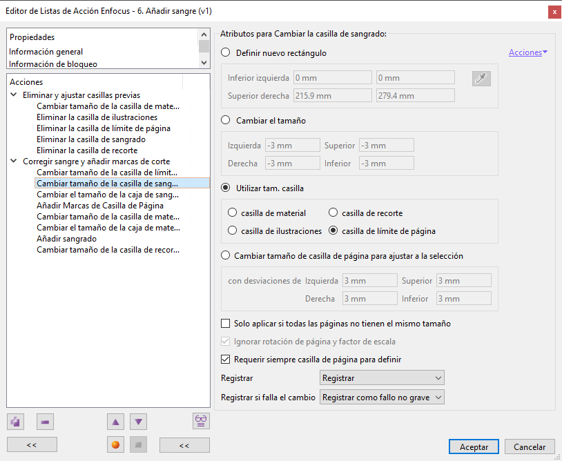 Añadir sangre a un PDF.