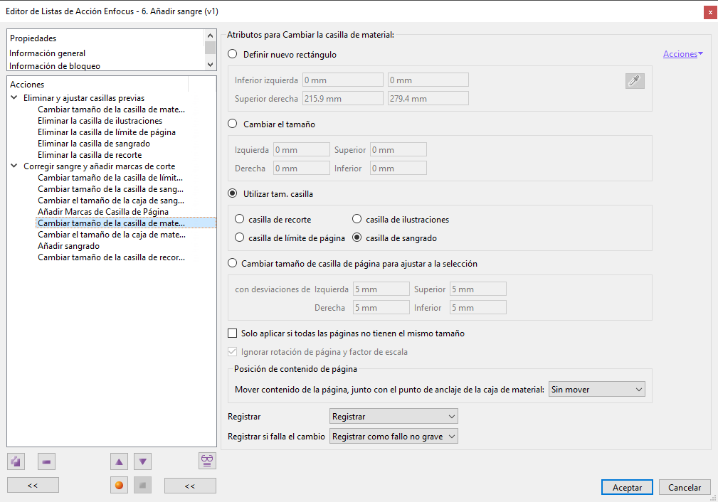 Añadir sangre a un PDF.