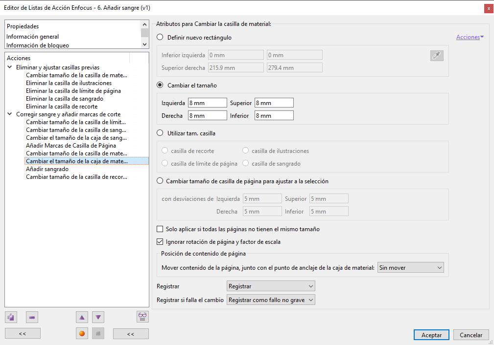 Añadir sangre a un PDF.